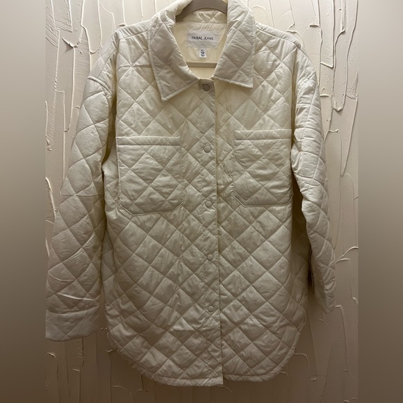 Tribal ecru quilted jacket - Picture 1 of 4